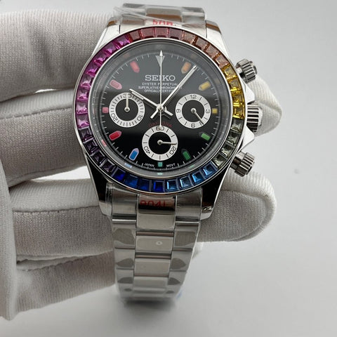 Seiko VK63 Chronograph Rainbow Watch
