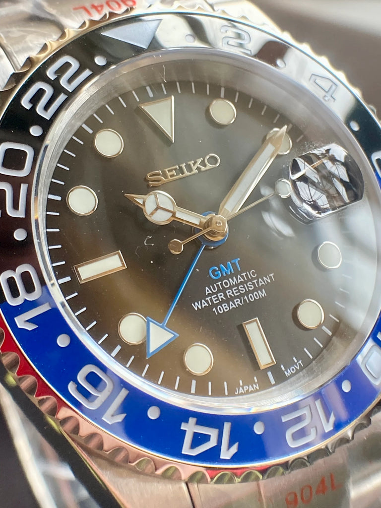 Seiko NH34 GMT Batman Seiko Creations